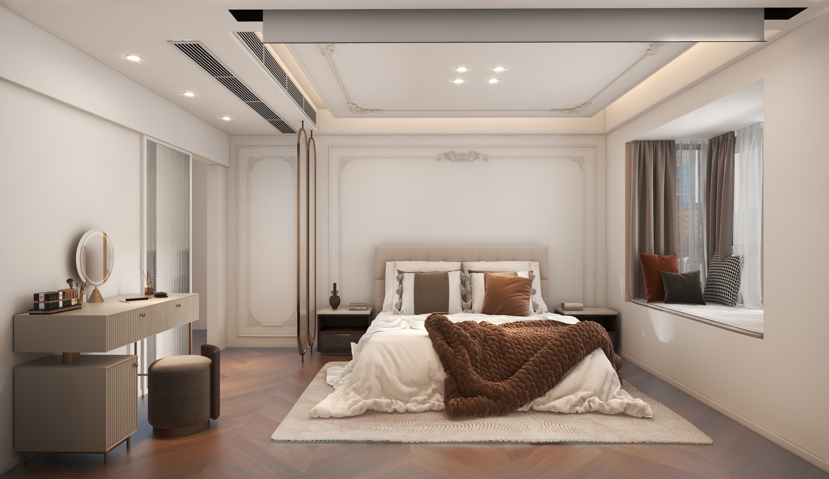 南寧新房裝修-法式奶油風-臥室 南寧新房裝修-法式奶油風-臥室